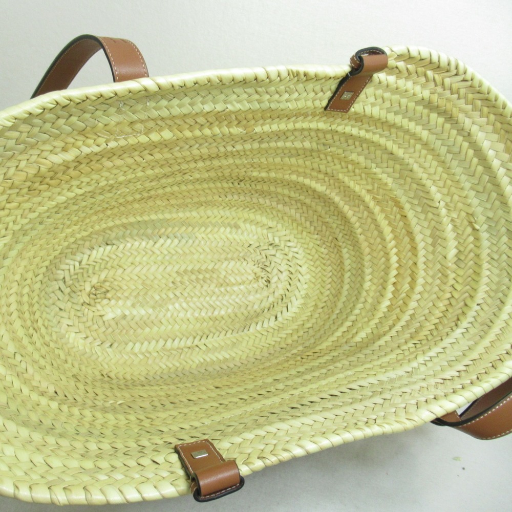 Loewe Palm Tan Calf Basket Shoulder Natural Bag Leaf Brown - Picture 5 of 9